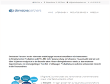 Tablet Screenshot of derivativepartners.com
